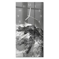 WANDUHR 30x60 cm - Kirscheis - Grau, Glas (30/60/0.4cm) - TULUP