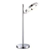 LED TISCHLEUCHTE ORELL Chrom Silber - Silberfarben, Metall (27/16/52cm) - Globo Lighting