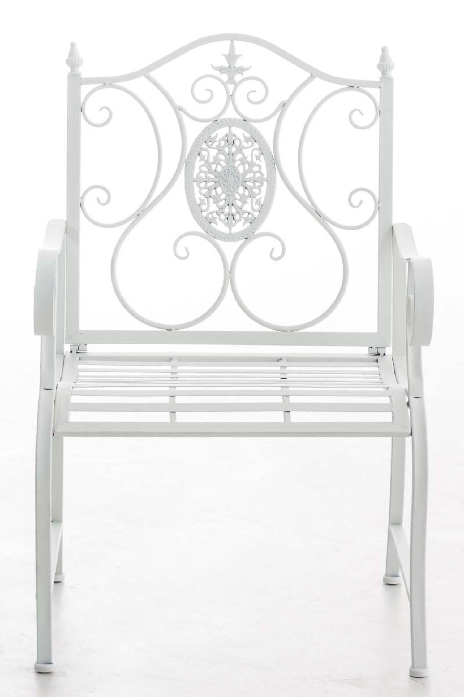 STUHL Pamela weiß - Weiß, Metall (62/94/53cm) - TPFGarden