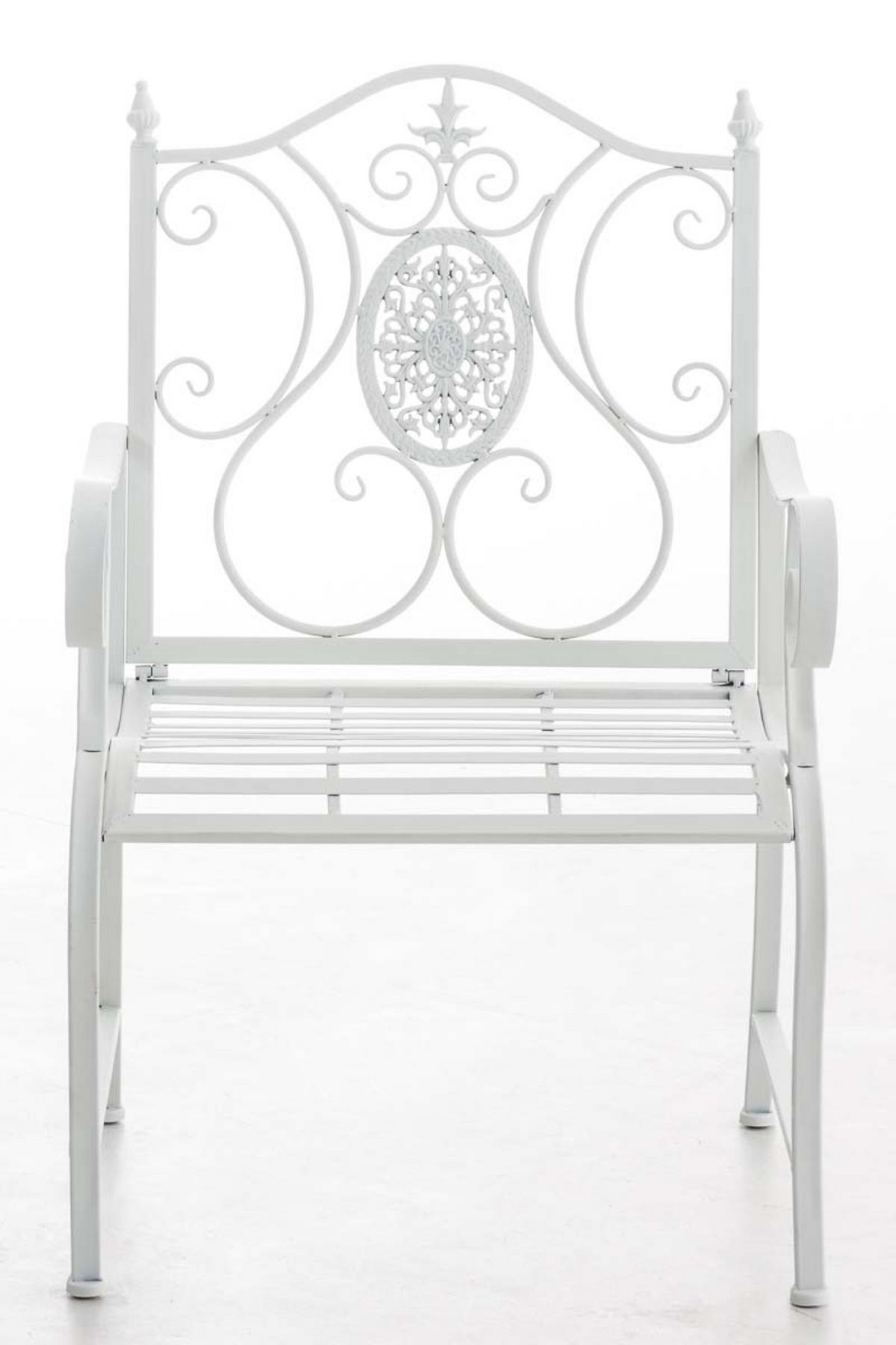STUHL Pamela weiß - Weiß, Metall (62/94/53cm) - TPFGarden