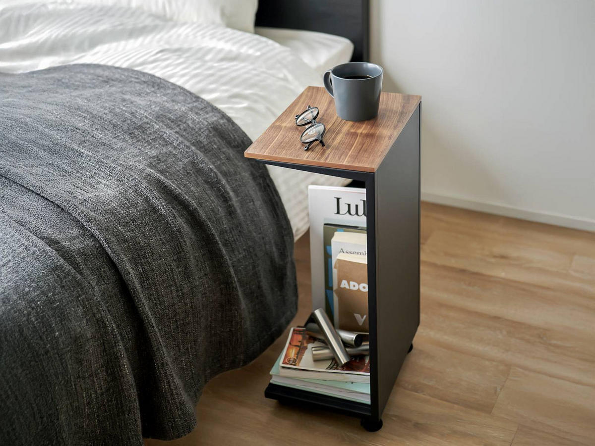 BEISTELLTISCH Tower schwarz 31/55/22 cm - Schwarz, Metall (22/31/55cm) - Yamazaki