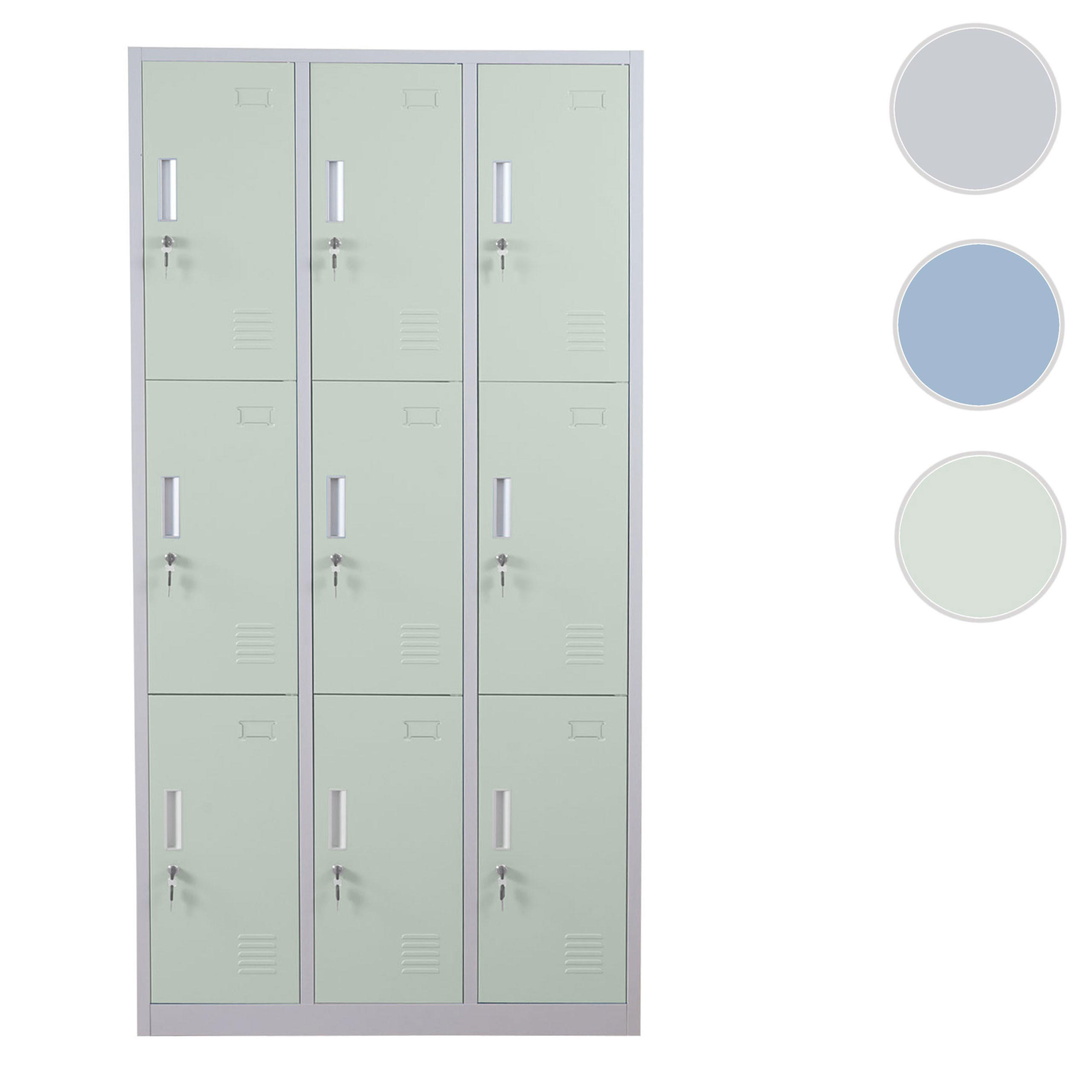 SCHLIEßFACH Grün - Grün, Metall (90/180/50cm) - MCW