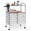 BADROLLWAGEN MARITA - Chromfarben, Kunststoff/Metall (63/97/39cm) - IDIMEX