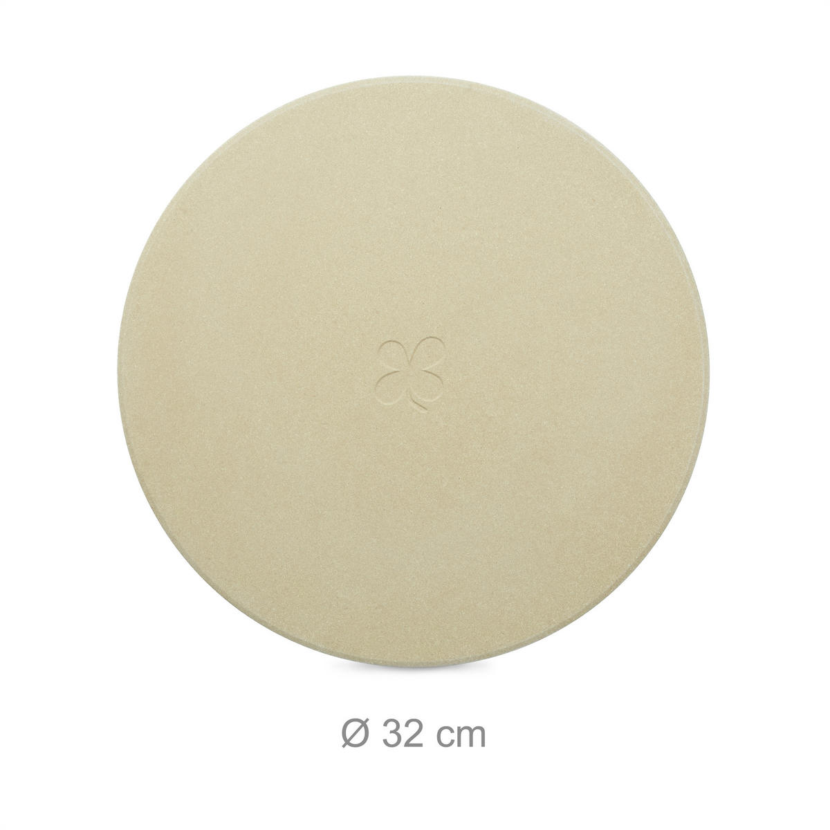 PIZZASTEIN Set - Hellbraun, Holz/Stein (32/4/32cm) - Relaxdays