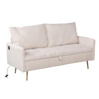 2-SITZER-SOFA in Beige - Beige, Textil (72/83/152cm) - Meubles Cosy
