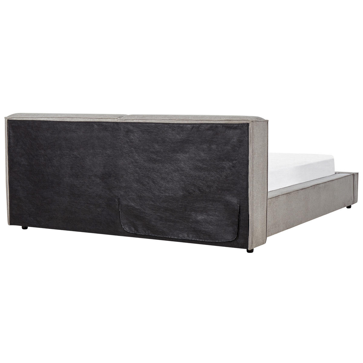 KÁRPITOZOTT ÁGY 180/200cm Szürke Linards - szürke, textil (180/200cm) - Beliani
