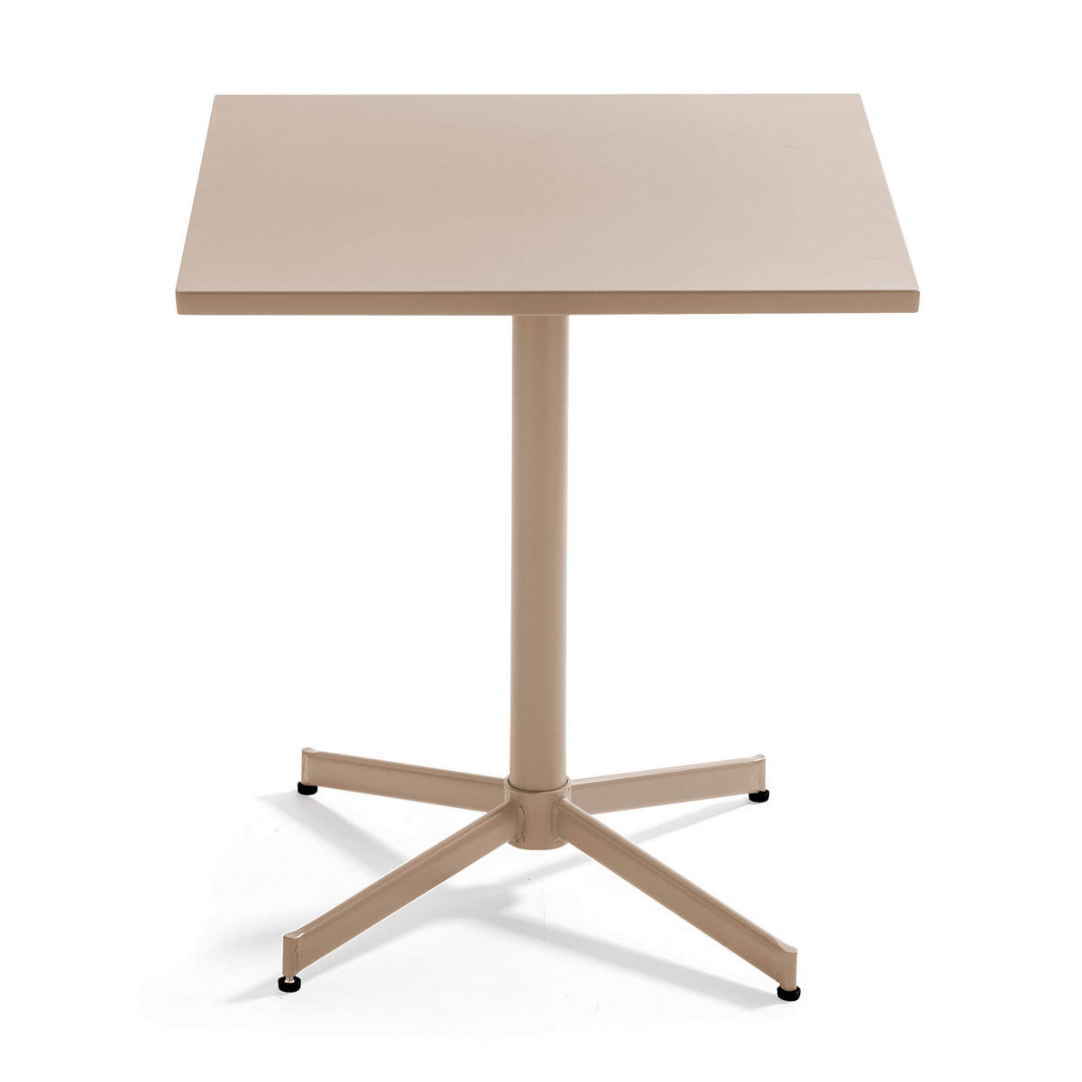 GARTENTISCH , klappbar, Taupe - Taupe, Metall (70/70/72cm) - Oviala