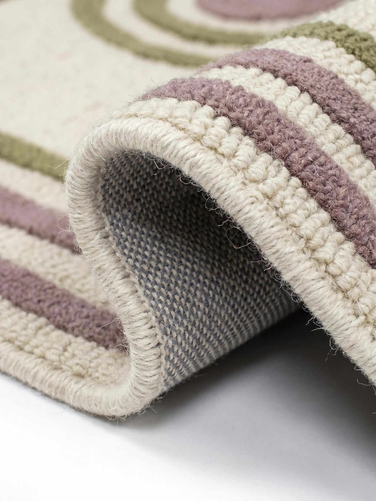 WOLLTEPPICH SOAR, abstrakt, Grün, 160 x 230 cm - Beige, Textil (230/160cm) - KADIMA DESIGN