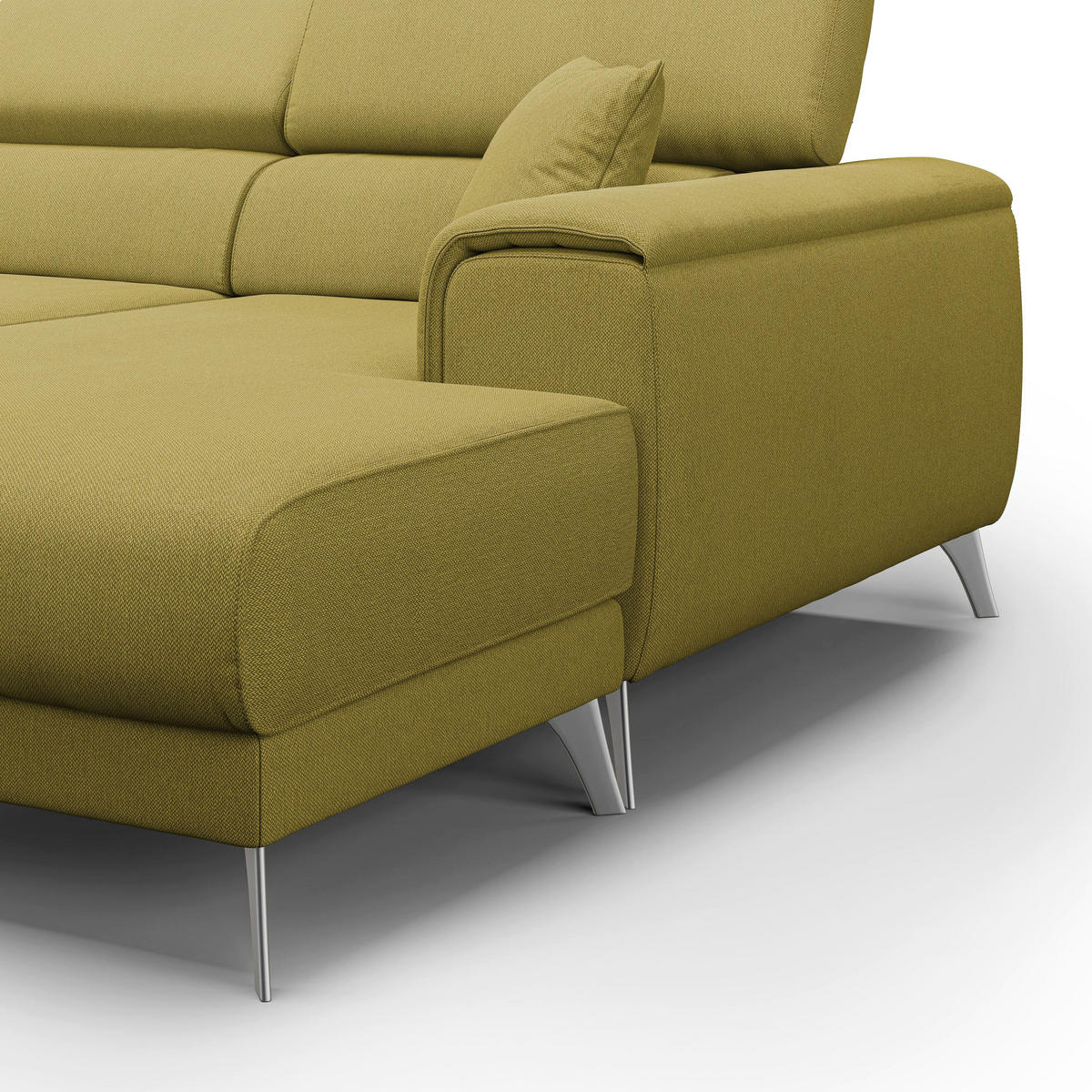 ECKSOFA LINKS Fusion - Gelb, Textil (260/102cm) - Divani.store