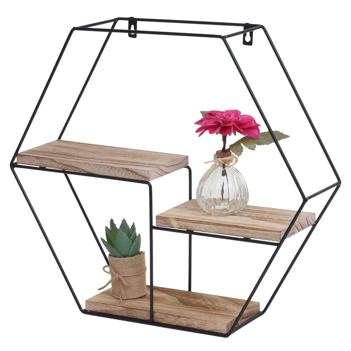 WANDREGAL Beige - Beige, Holz (49/43/11cm) - MCW