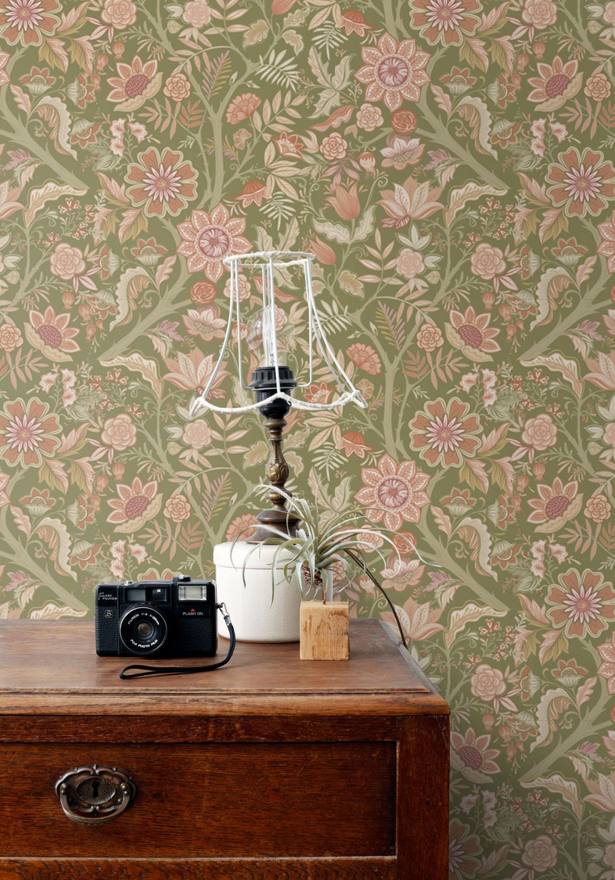 TAPETE Blumenmuster 50 x 900 cm - Pink, Papier (50/900cm) - ESTAhome