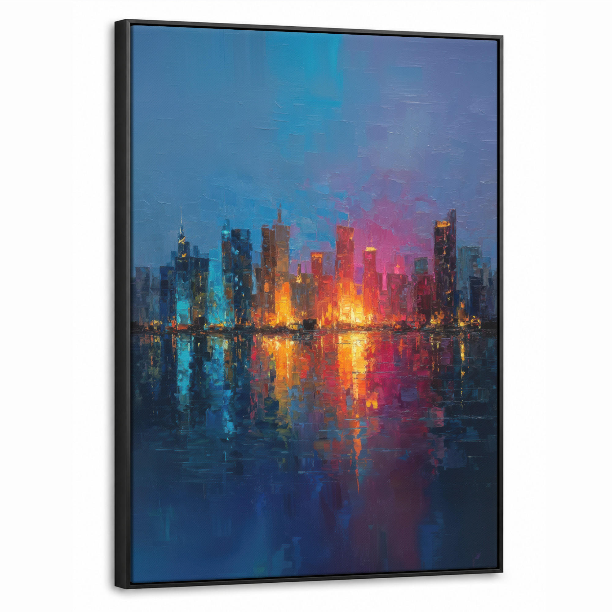 MuchoWow Leinwand Blau 50x70 cm