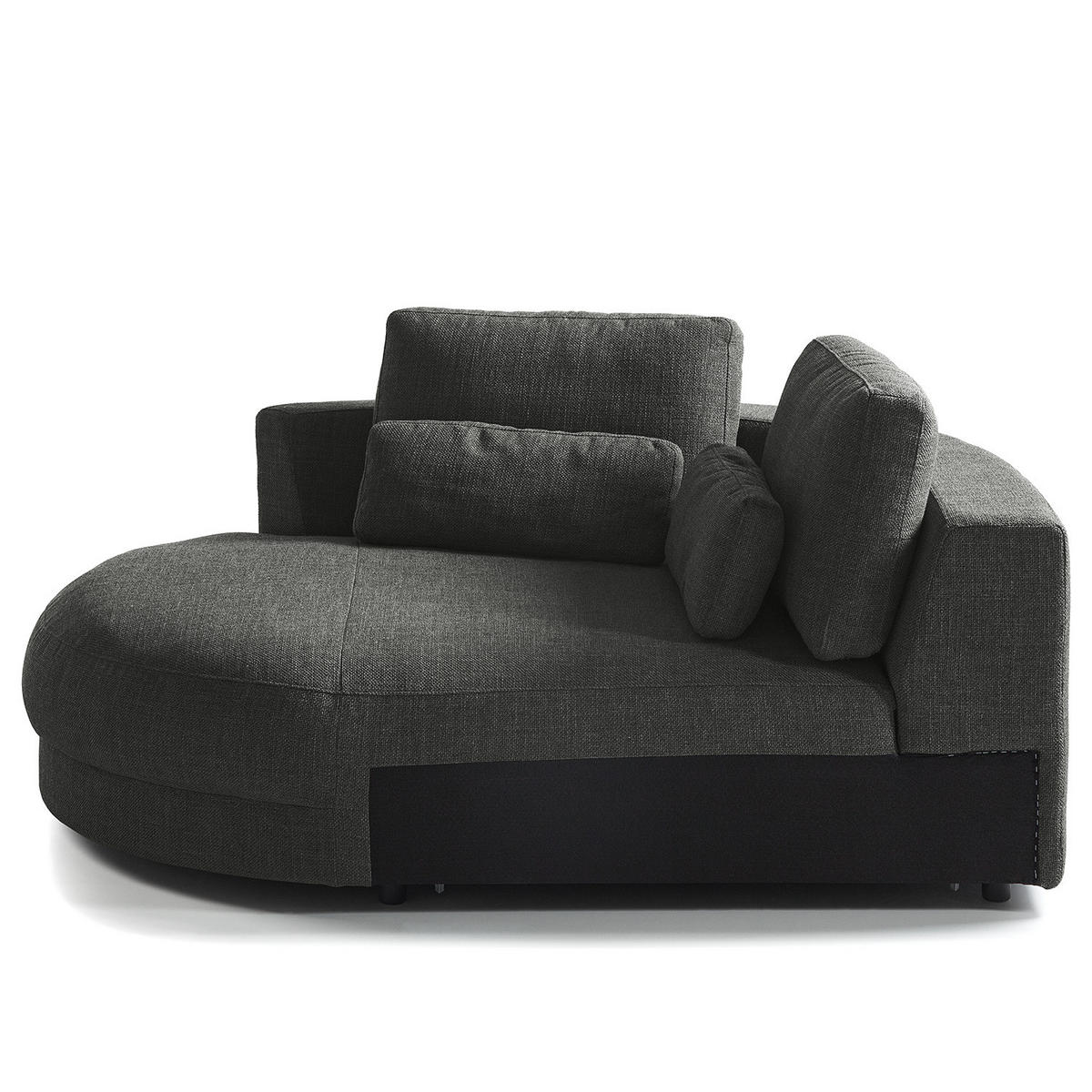 MODULLONGCHAIR - Grau, Textil (129/74/167cm) - home24