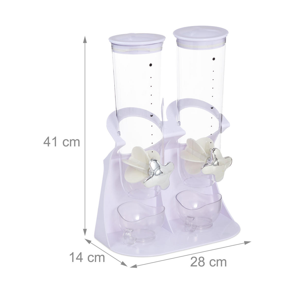 DÁVKOVAČ müsli - viacfarebná, plast (28/41/14cm) - Relaxdays