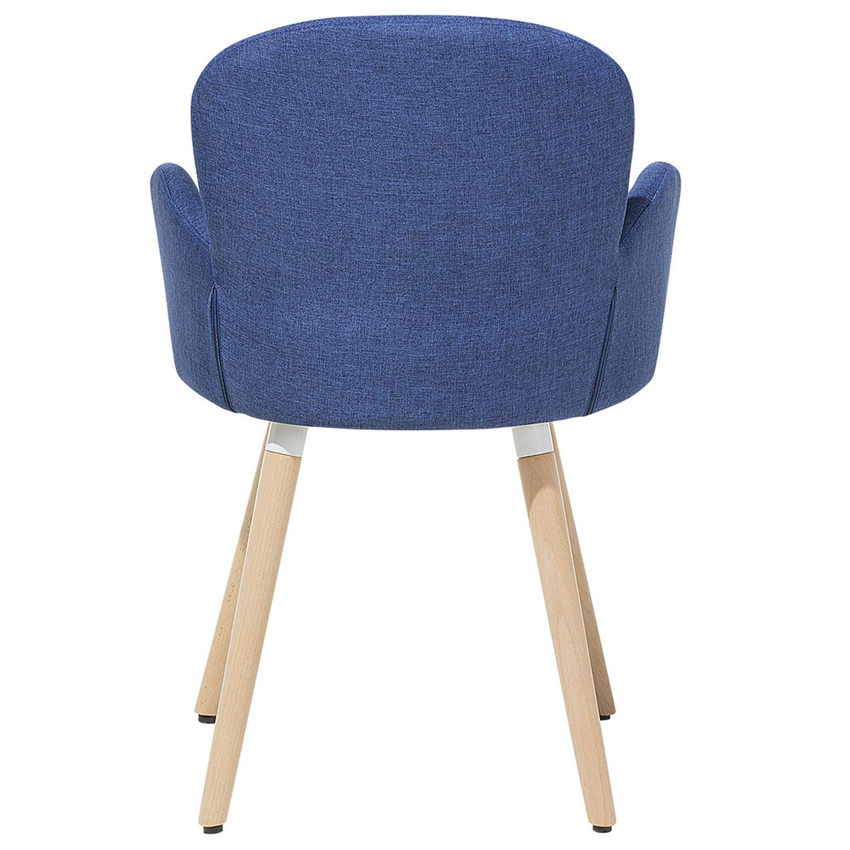 STUHL 2er-Set Polsterbezug Blau Brookville - Blau, Holz/Textil (43/83/52cm) - Beliani