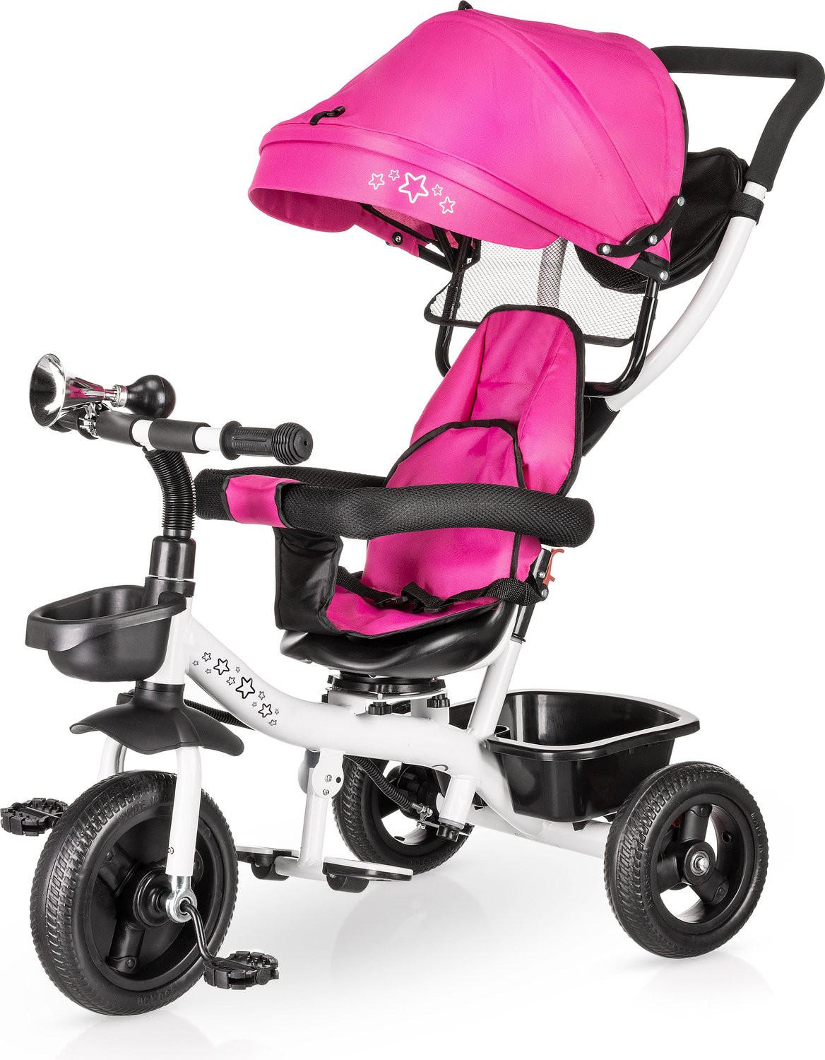 DREIRAD 3-in-1 - Rosa, Kunststoff/Metall (100/78/94cm)