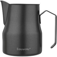 MILCHAUFSCHÄUMKRUG Edelstahl 450 ml Schwarz - Anthrazit, Metall (8.6/8.6cm)