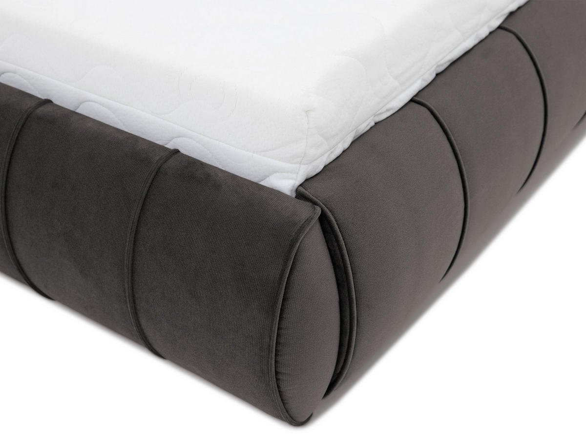 POLSTERBETT Slim XI - Kaschmir, Holz/Holzwerkstoff (160/200cm) - MIRJAN24