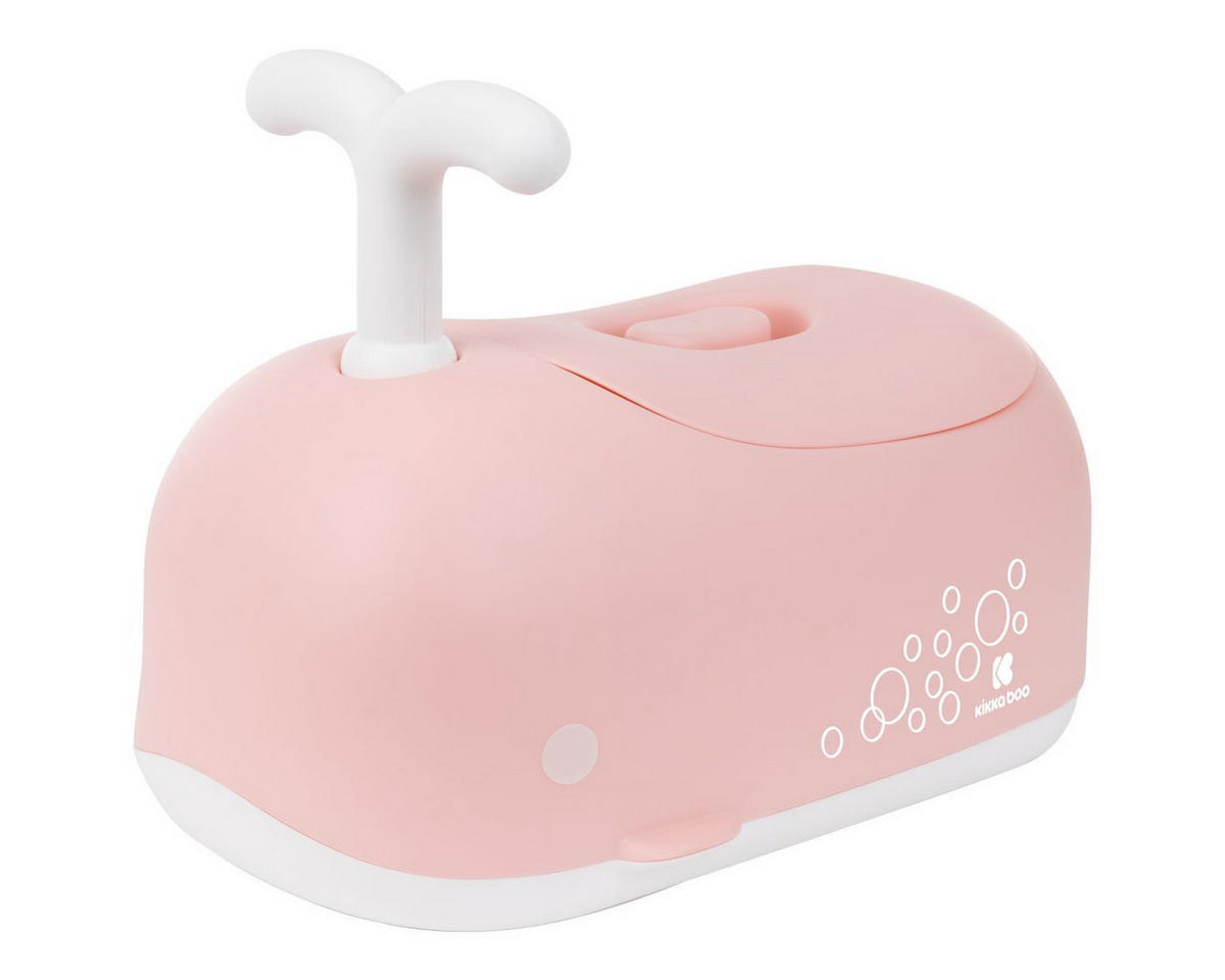 TÖPFCHEN Wal rosa Behälter abnehmbar, Deckel, rutschfeste Basis, Spielgriff, Rückenlehne - Rosa, Kunststoff (24/45cm) - Kikka boo