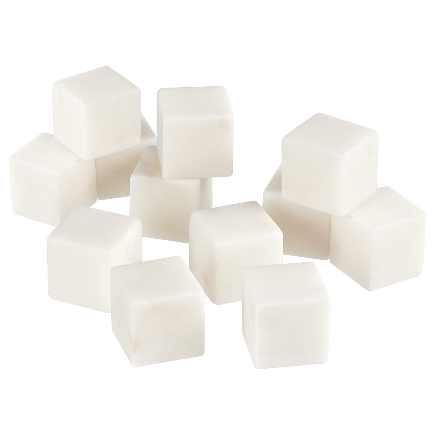 KÜHLSTEINE (12er Set) Marble - Weiß, Stein (2/2/2cm) - Butlers