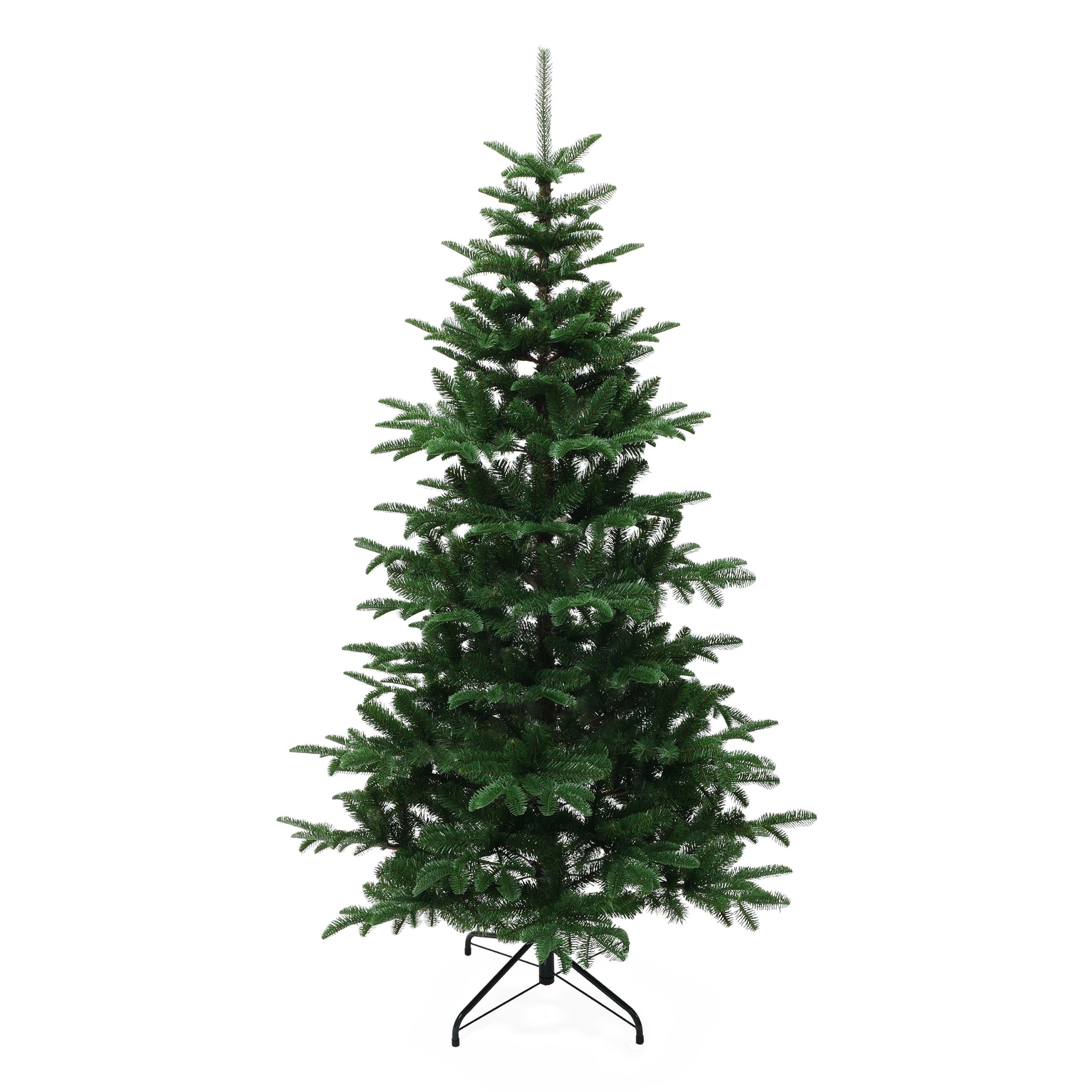KÜNSTLICHER Weihnachtsbaum 178 cm, Naturgrün mit 776 PE-/PVC-Spitzen - Grün, Kunststoff (180cm) - Hometopia