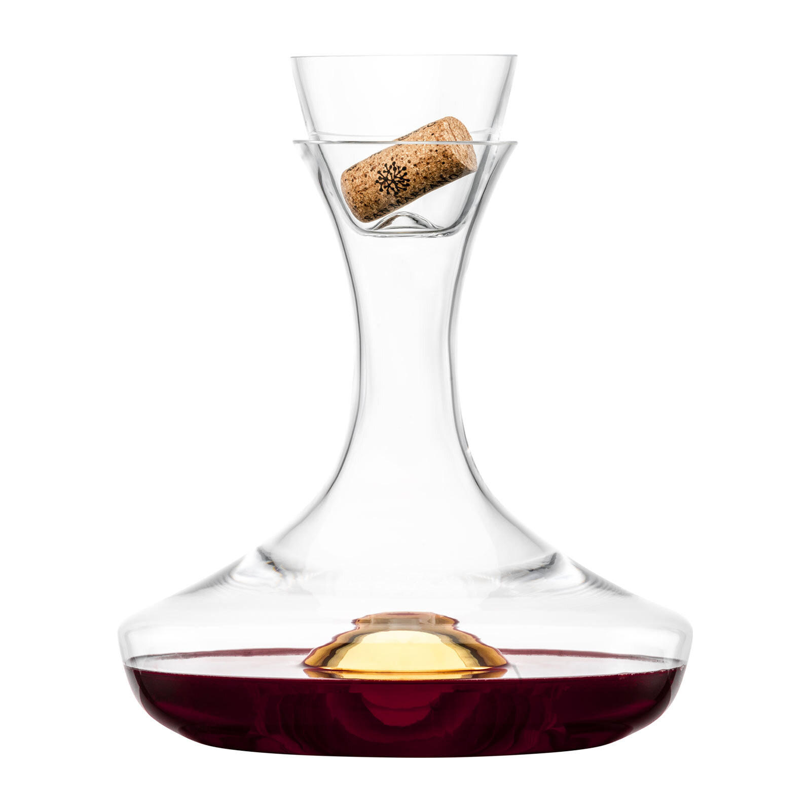 DEKANTIERKARAFFE No Drop Effekt gold 750 ml - Goldfarben, Glas (0.75L) - Eisch