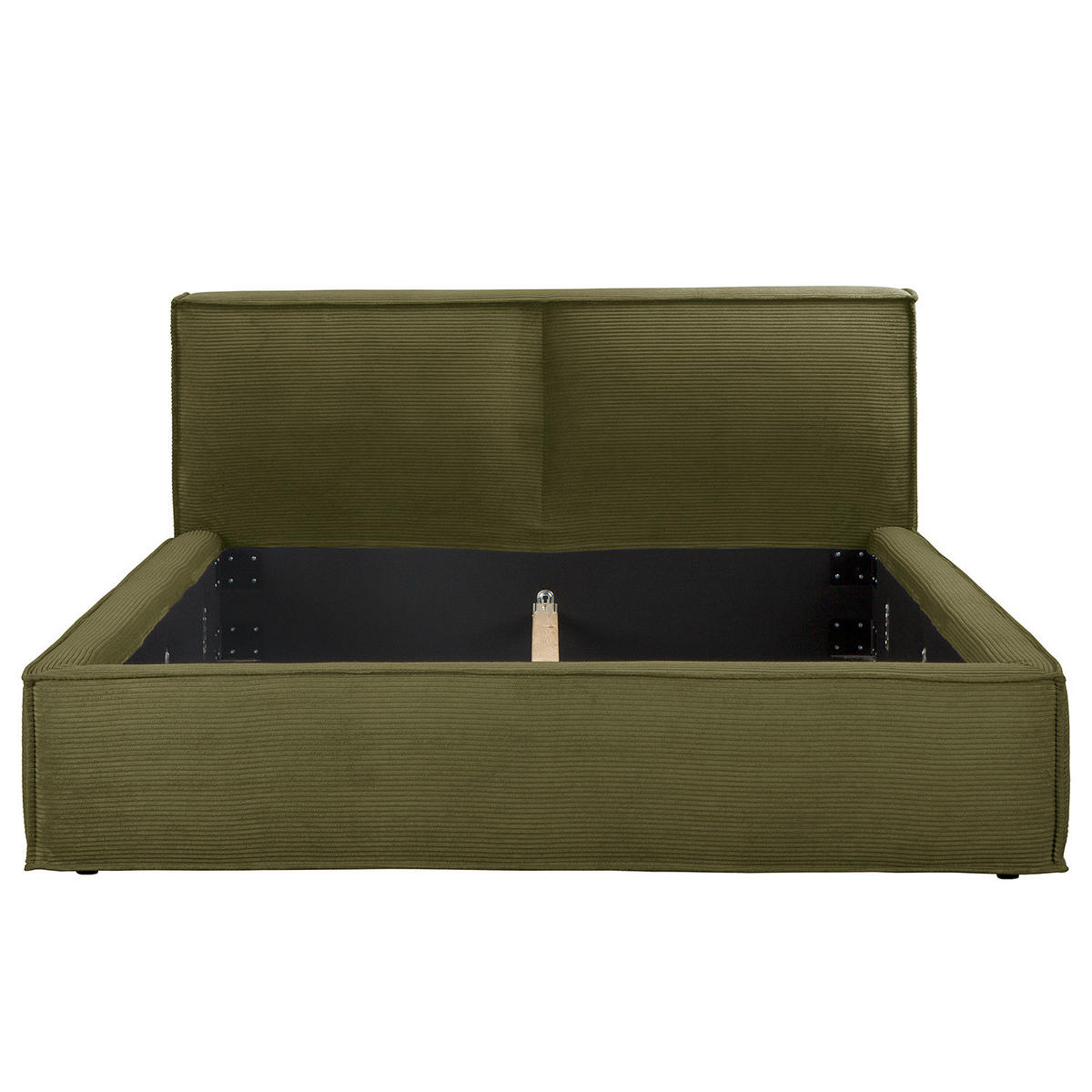 POLSTERBETT - Olivgrün, Textil (220/200cm) - home24