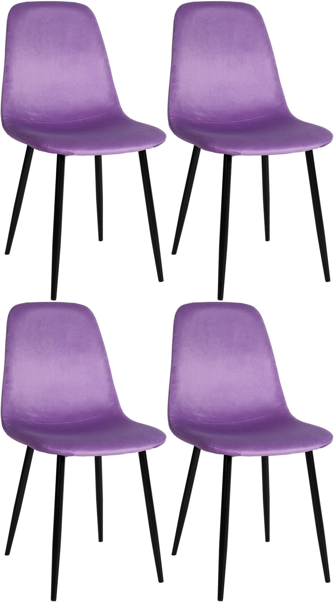 Deluke Esszimmerstühle Lila 44x88x51 cm