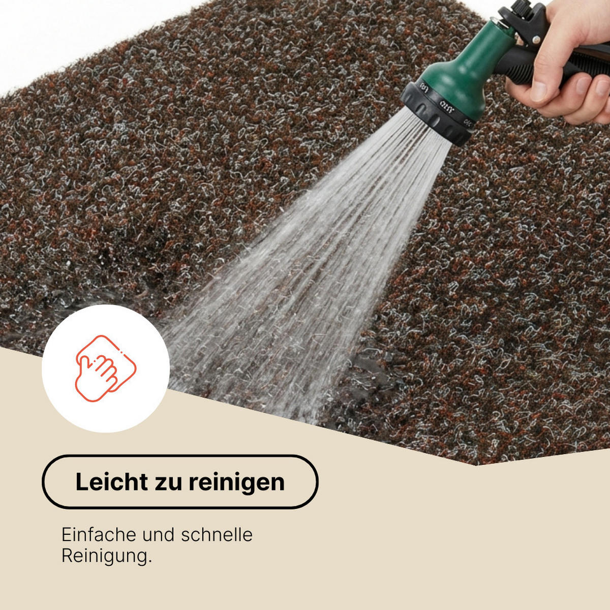 KUNSTRASEN Magic Forest 6,5 mm – Rasenteppich für Balkon, Terrasse & Garten, wetterfest 100/850 cm - Braun, Textil (100/850cm) - Tapiso