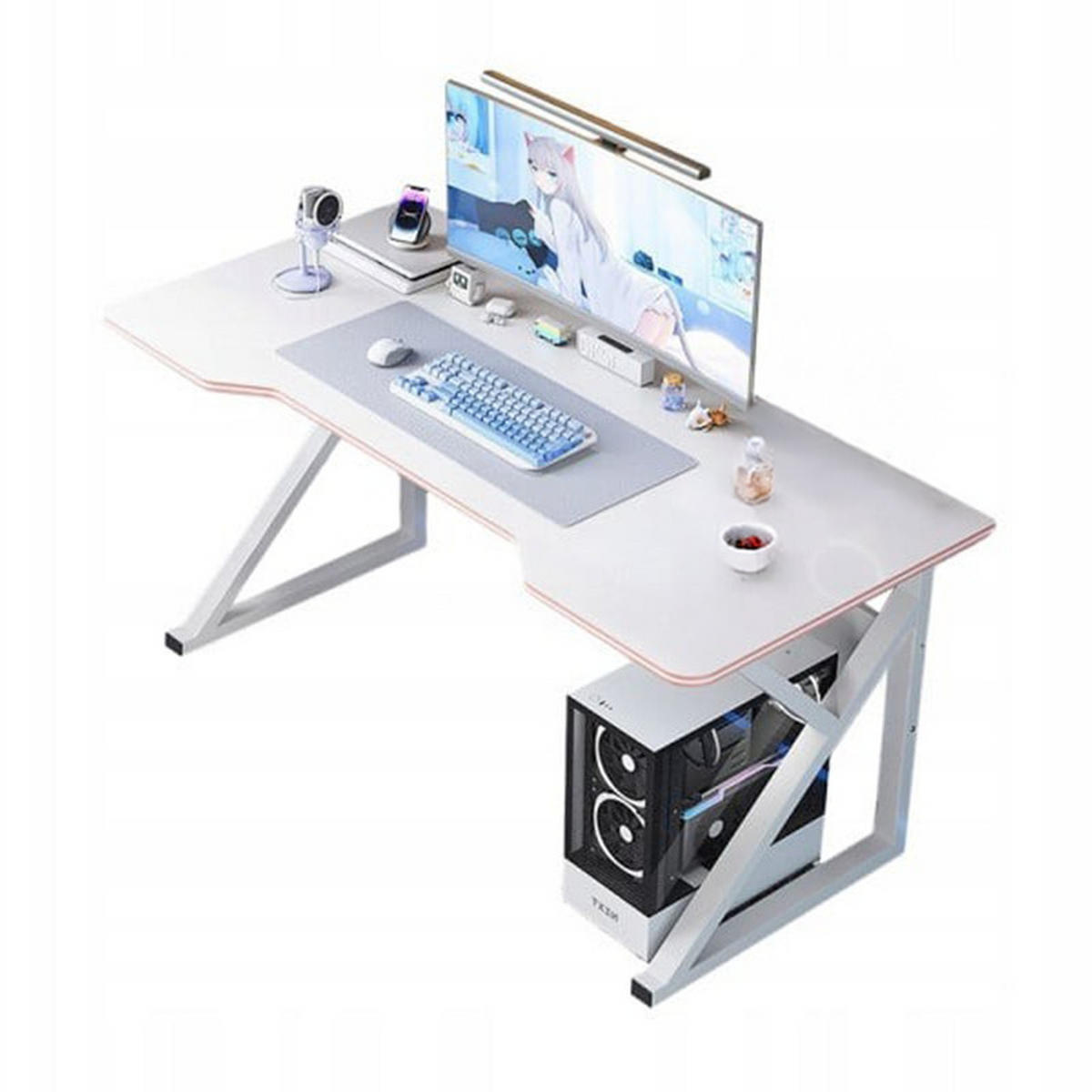 SCHREIBTISCH, weiß 120x60x73cm - Weiß, Holzwerkstoff (60/120/73cm)