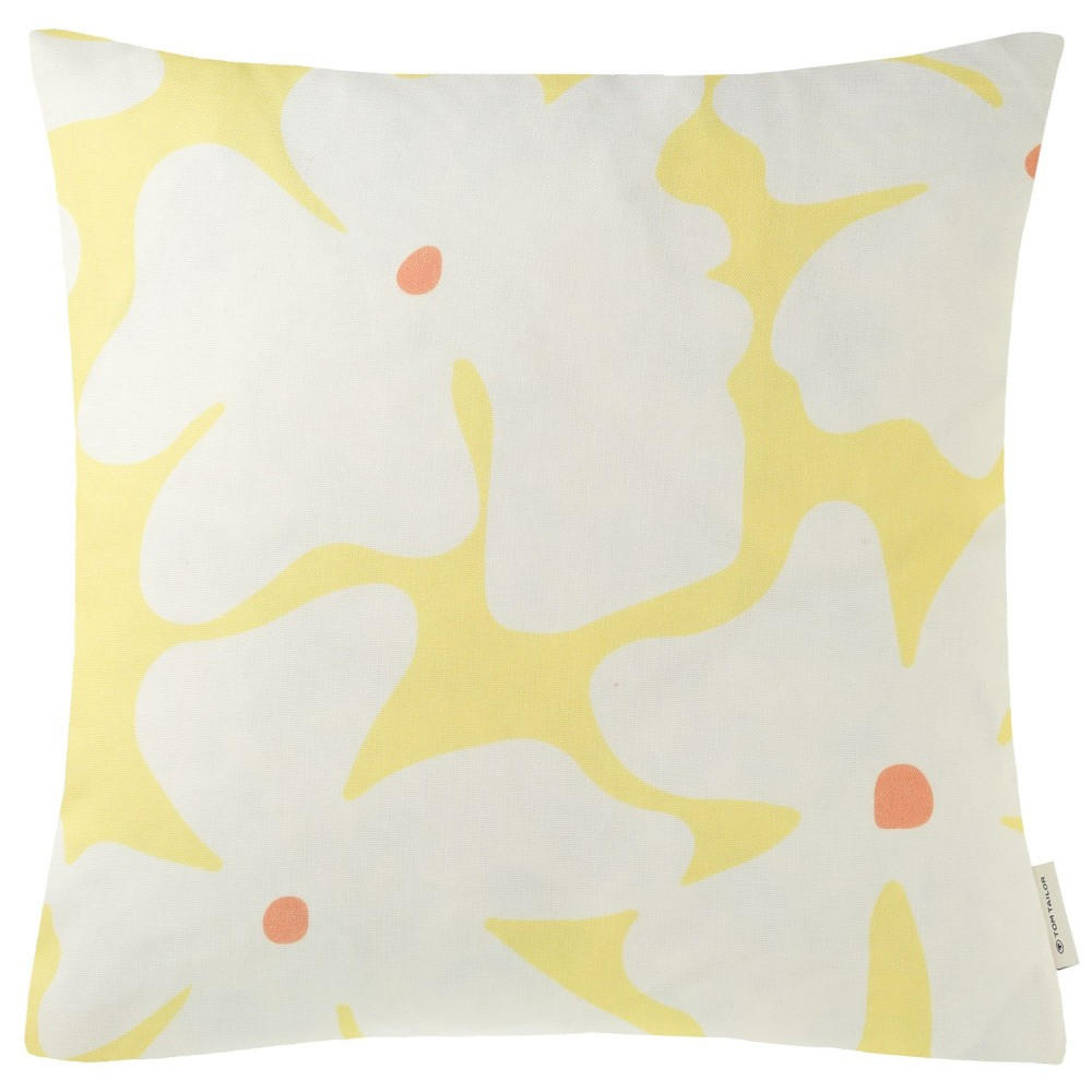 ZIERKISSENHÜLLE Scandi Flower gelb 45x45cm - Gelb, Textil (45/45cm) - Tom Tailor