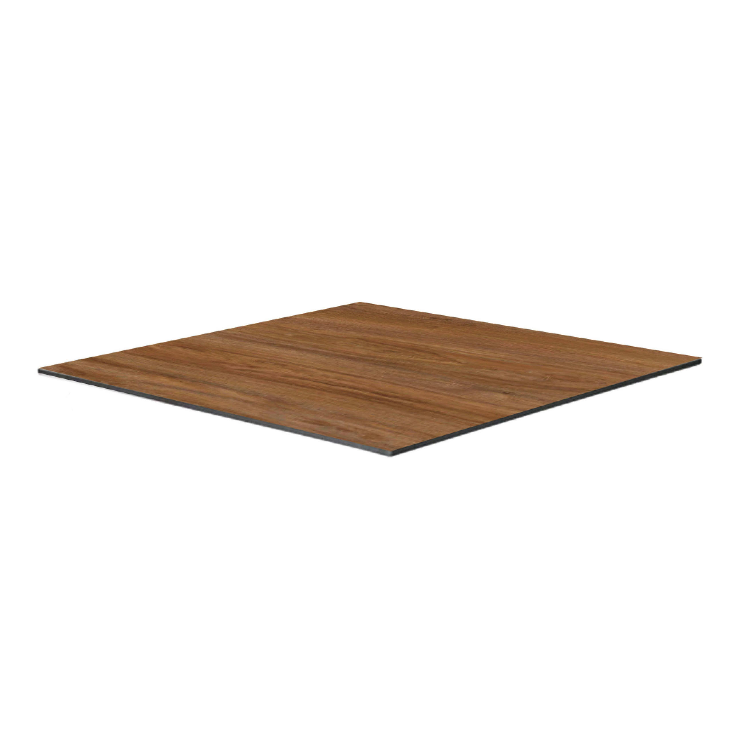 TISCHPLATTE 60 x 60 cm, Bernsteinfarbenes Holz - Braun, Holzwerkstoff (60/60/1.25cm) - Oviala