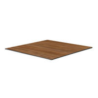 TISCHPLATTE 60 x 60 cm, Bernsteinfarbenes Holz - Braun, Holzwerkstoff (60/60/1.25cm) - Oviala
