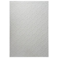 TEPPICH Hellgrau 160/230 cm Gannett - Hellgrau/Grau, Textil (160/230cm) - Beliani