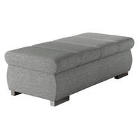 POLSTERHOCKER Bangkok Groß - Silberfarben, Holz/Kunststoff (120/39/60cm) - MIRJAN24
