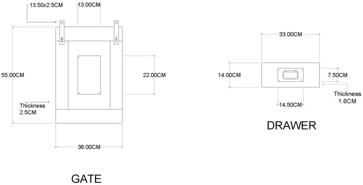 TV Kommode Florenz 128 x 45 x 70 cm - Schwarz/Braun, Holz (128/70/45cm) - Mr. Deko