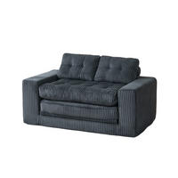 SCHLAFSOFA DE-35274 2-in-1 Schwarz - Schwarz, Textil (85/54/140cm) - ComfortXL