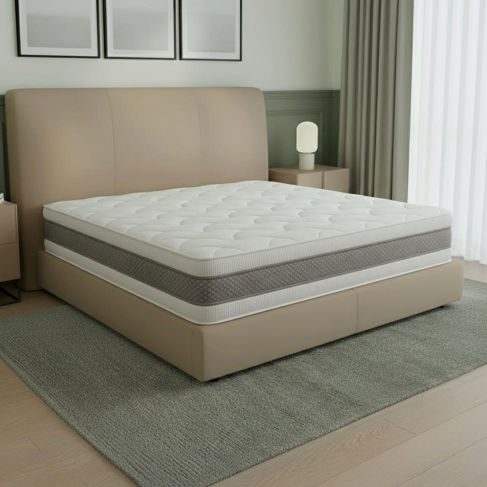 MATRATZE 90x200 20 cm mit hoher Festigkeit, Made in Italy - Weiß, Textil (90/200cm) - The White Stone