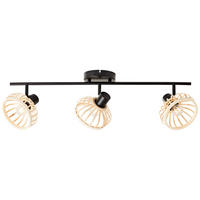 SPOTBALKEN Norah 99739/76 - Schwarz, Holz (15/71/22cm) - Brilliant