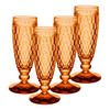 SEKTGLÄSER Boston Coloured Apricot 145 ml 4er Set - Orange, Glas (0.145L) - Villeroy & Boch