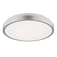 LED DECKENLEUCHTE Livius Nickel/Aluminium/Weiß 33/33/6,8 cm - Multicolor, Metall (33/33/6.8cm) - Brilliant