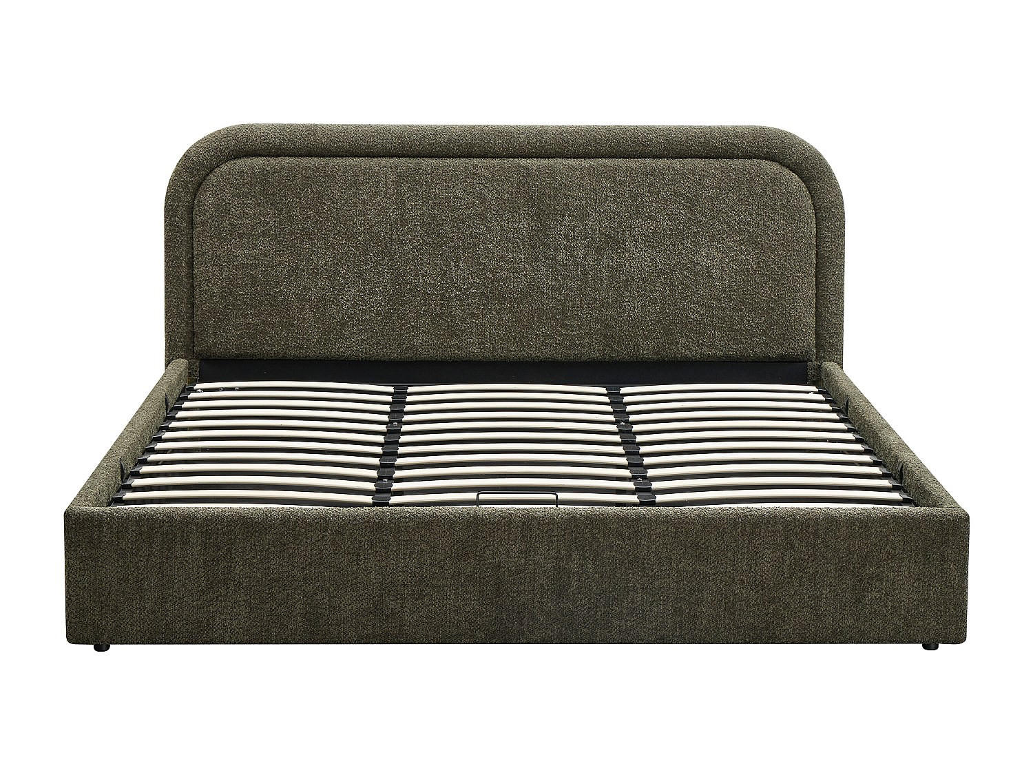 BETT mit Bettkasten - 2 Personen - stoff - grün Fidozia - Grün, Textil (200/200cm) - Vente-Unique