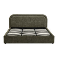 BETT mit Bettkasten - 2 Personen - stoff - grün Fidozia - Grün, Textil (200/200cm) - Vente-Unique