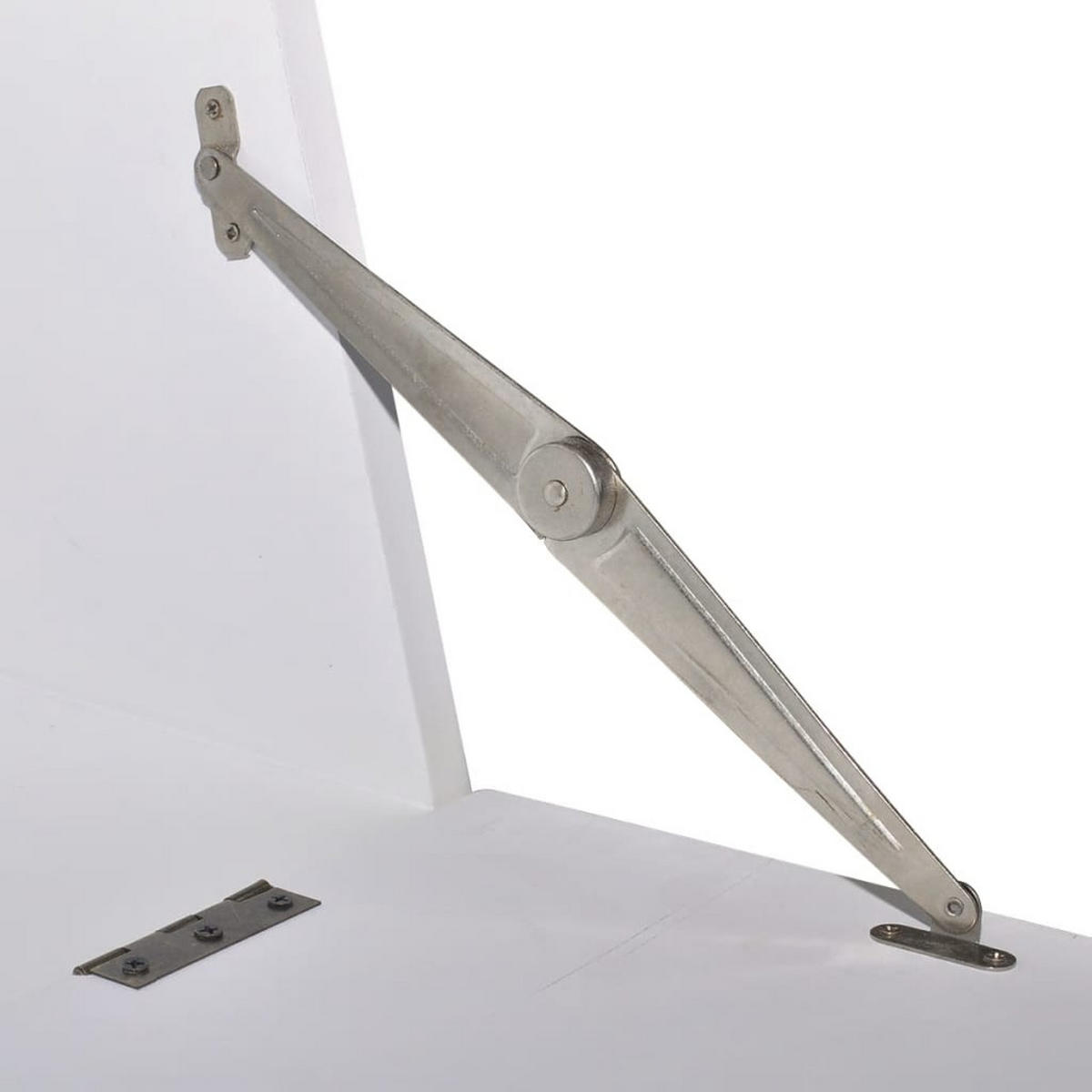 SCHREIBTISCH 60/36,4/111 cm, aus MDF und Holz, Weiß, im französischen Landhaus-Stil - Weiß, Holz (36.4/60/111cm) - vidaXL