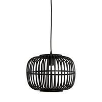 PENDELLEUCHTE Sassa Schwarz 34/34/24 cm - Schwarz, Holz (34/34/24cm) - Luqaza