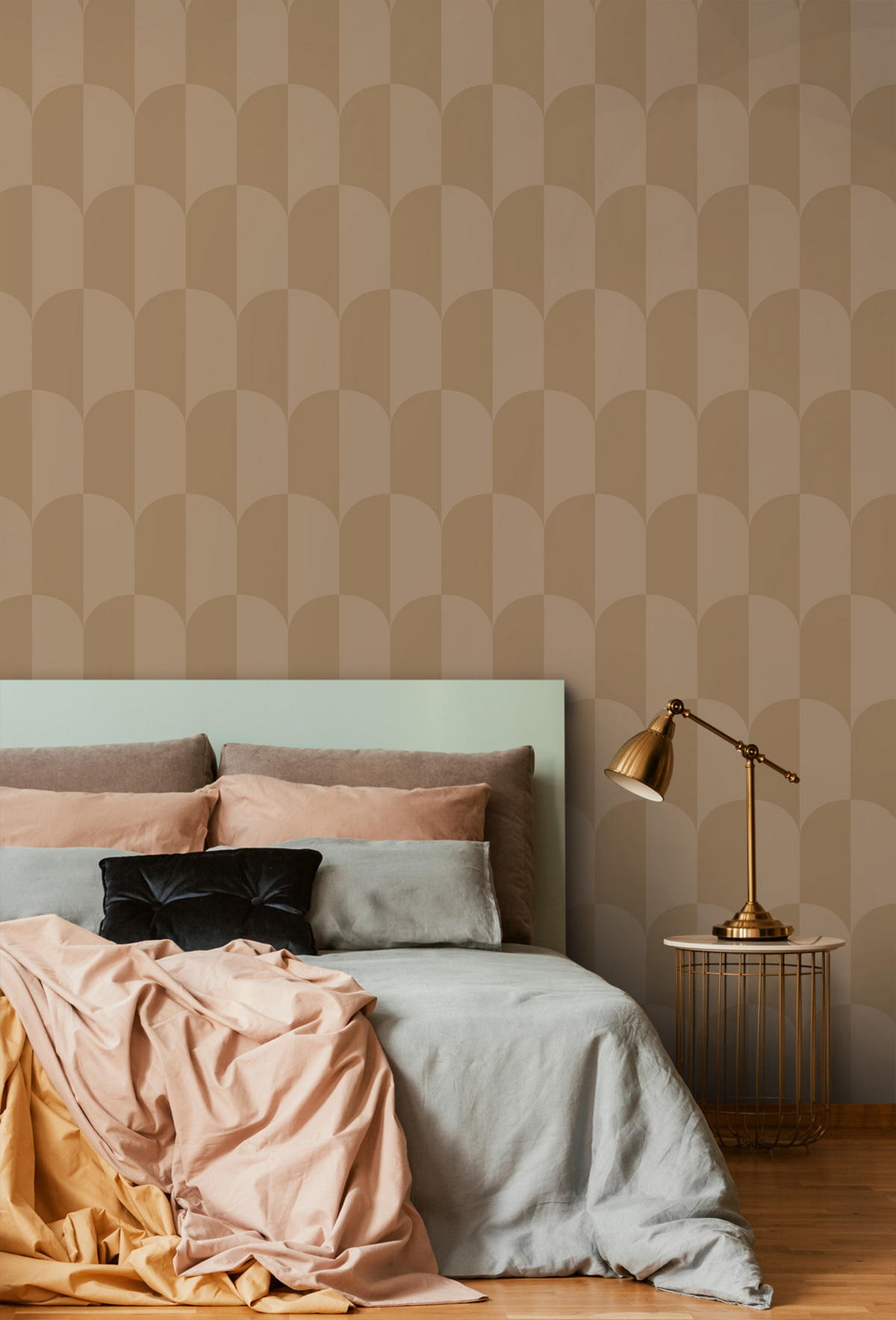 TAPETE Art Decó Muster 50 x 900 cm - Beige, Papier (50/900cm) - ESTAhome