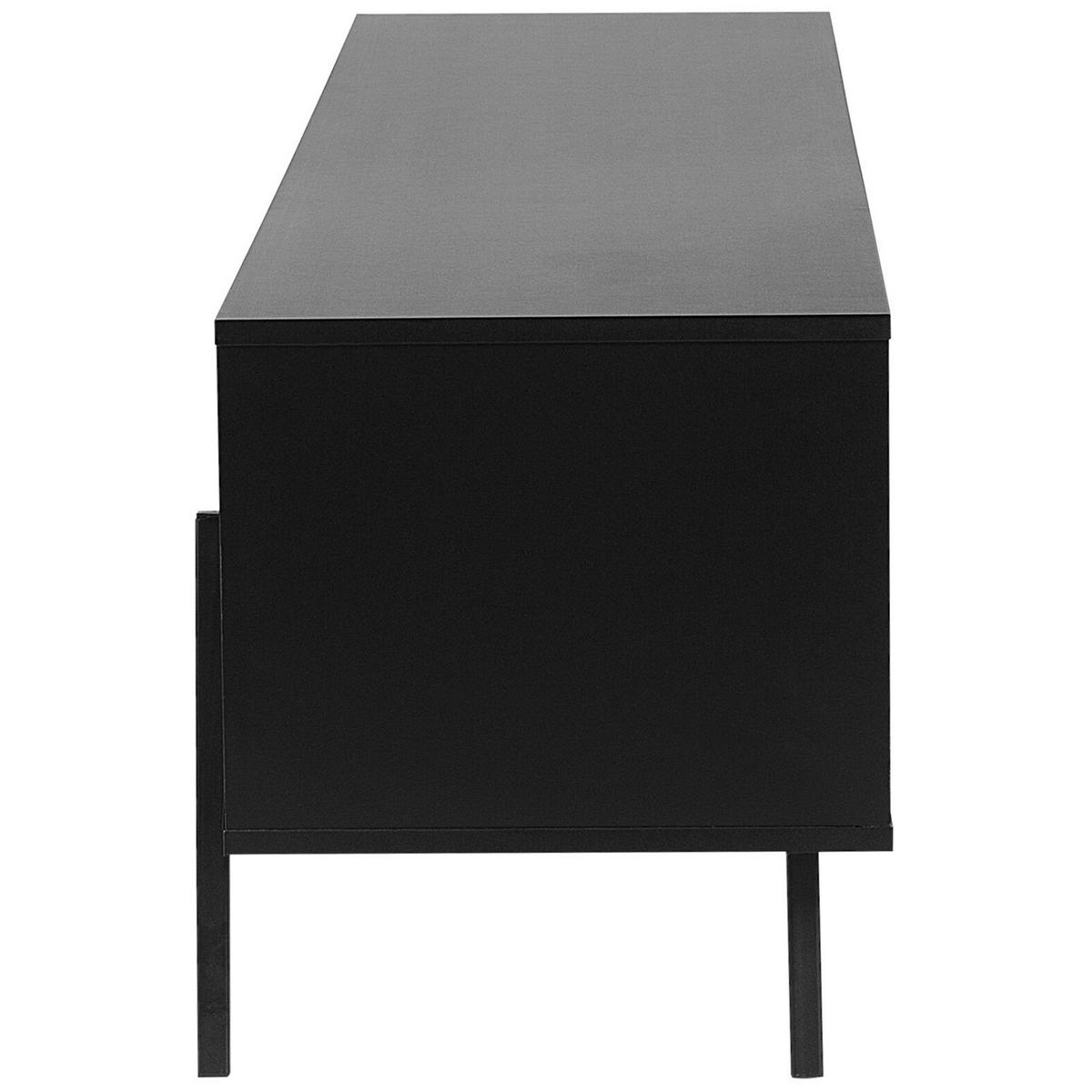 TV-MÖBEL Hellbraun, Schwarz BLACKPOOL 40/177/46 cm - Hellbraun, Holzwerkstoff (177/46/40cm) - Beliani