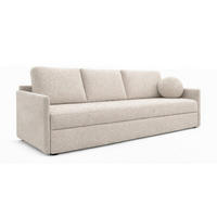 SOFA Hellbeige SISI Mit Schlaffunktion - Ecru/Beige, Textil (207/90/87cm) - Sepro Meble