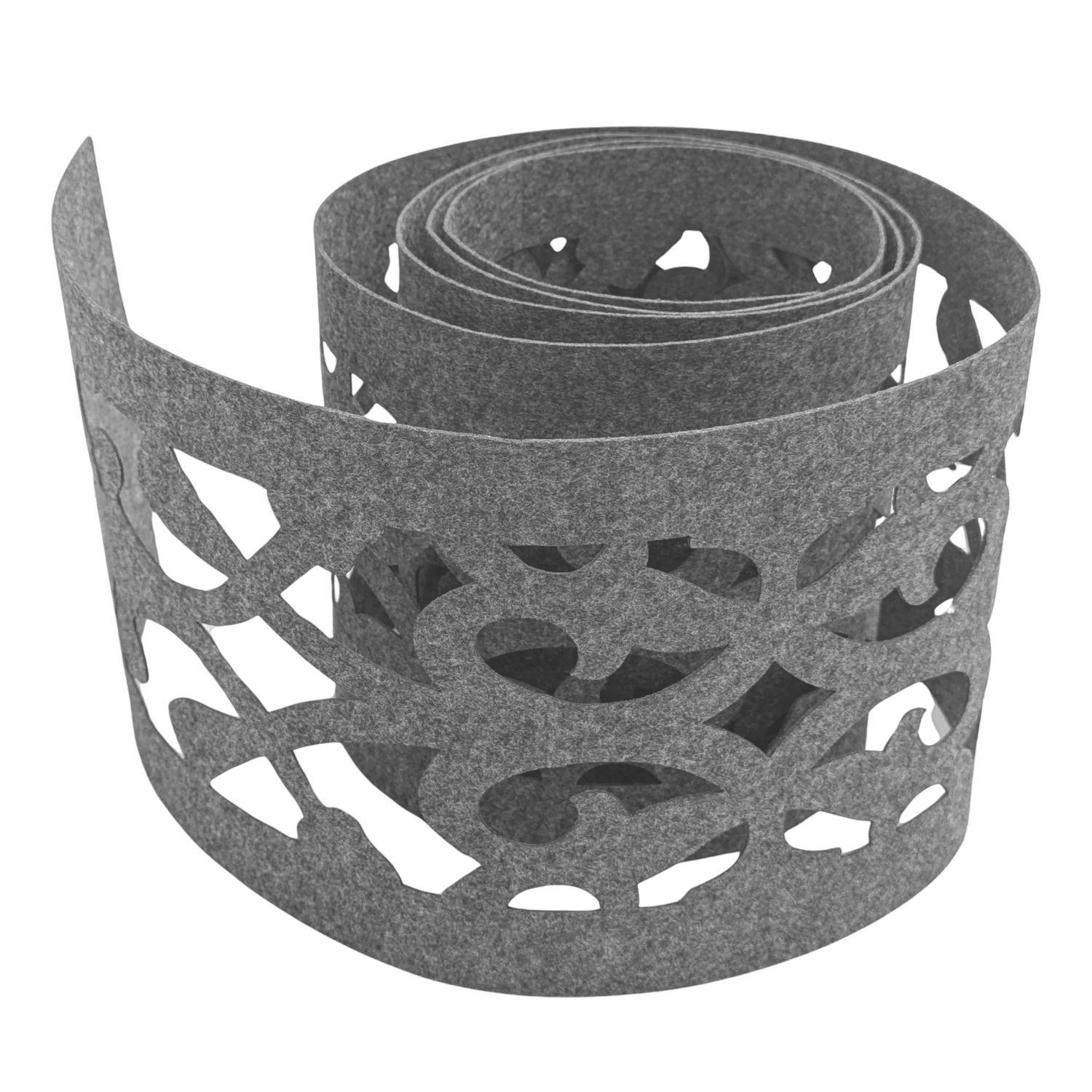 SICHTSCHUTZSTREIFEN Design Vlies Dekor Orient Einzelstreifen Hellgrau 2,55m - Hellgrau, Kunststoff (260/19cm) - ZAUN|ZU