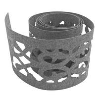 SICHTSCHUTZSTREIFEN Design Vlies Dekor Orient Einzelstreifen Hellgrau 2,55m - Hellgrau, Kunststoff (260/19cm) - ZAUN|ZU